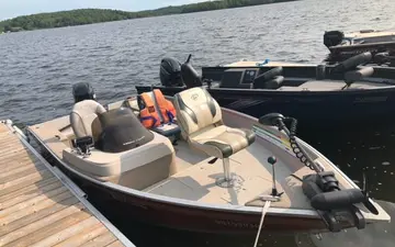 The Princecraft fishing boat at the dock