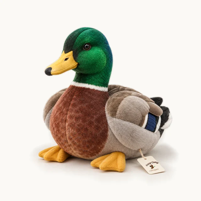 Maverick Duck Plush in Mallard, front, product concept