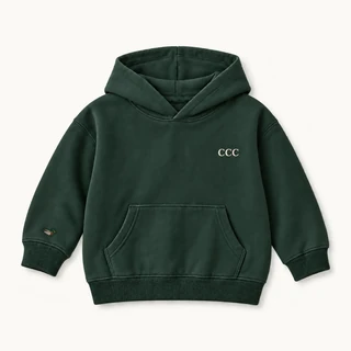 Summer 2027 Kids’ Hoodie in Pine Green