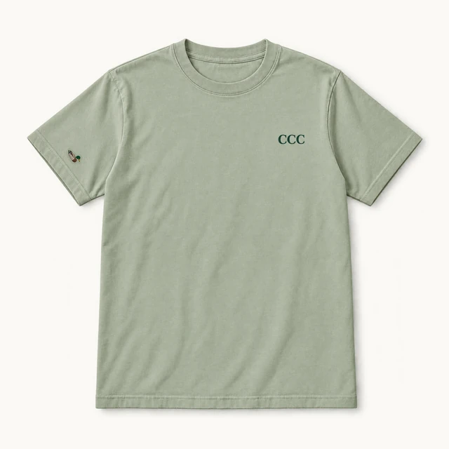 Summer 2027 T-shirt in Light Green, front, product concept